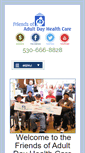 Mobile Screenshot of friendsofadultdayhealth.org